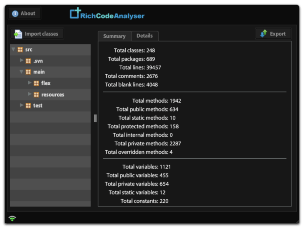 RichCodeAnalyser Screenshot